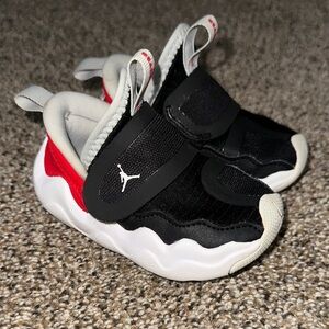 Jordan Kids Black and Red Sneakers